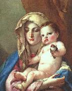 Giovanni Battista Tiepolo Madonna of the Goldfinch USA oil painting artist